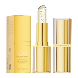 Juego de 3 lápices labiales de gelatina de flores de cristal, brillo labial que cambia de color con temperatura mágica, lápiz labial PH Co            