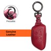 Tukellen for Volkswagen Leather Key Fob Cover Compatible with VW