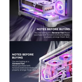 AsiaHorse Dawn Pro 120mm Case Fan, ARGB PWM 1850RPM / 68CFM Airflow, Forward & Reverse Blade Design, Low Noise, Precision HDB Bearings High Performance Unit PC Fan Modular Daisy Chain