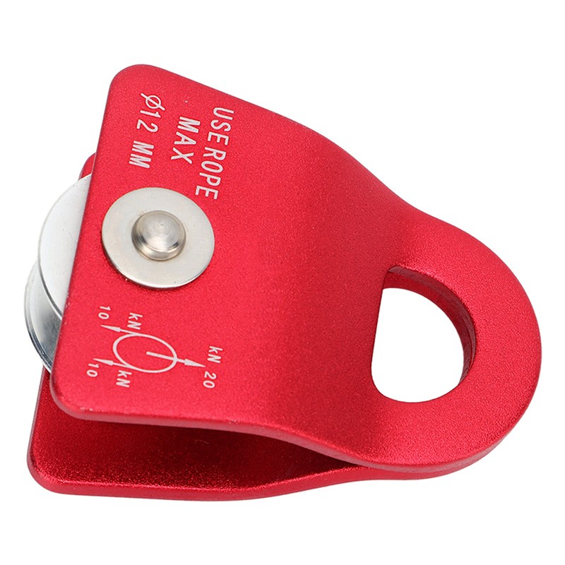 20KN Climbing Pulley Aluminum Mg Alloy Downhill Side Plate Single