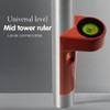 Portable measuring instrument, special horizontal bubble for tower ruler, handheld