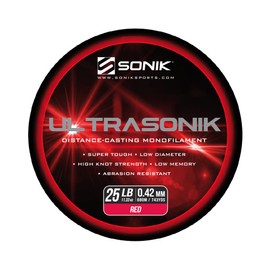 Sonik UltraSonik Red Mono Line Bulk Spool: 20lb