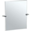 Gatco 4379SM Bleu, Small Rectangle Mirror, Chrome, 24 Inch