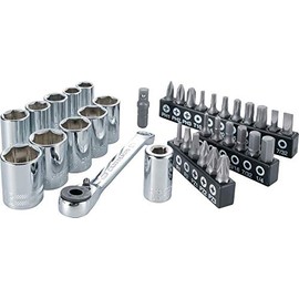 CRAFTSMAN Socket Set with right Angle Bit Driver, SAE/Metric, 1/4" Drive, 35Piece (CMMT12005)