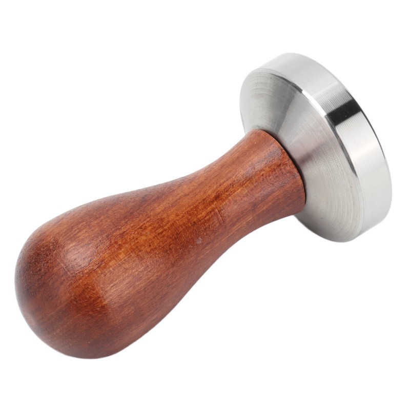 53mm Coffee Tamper with Wooden Handle Stainless Steel Coffee Powder