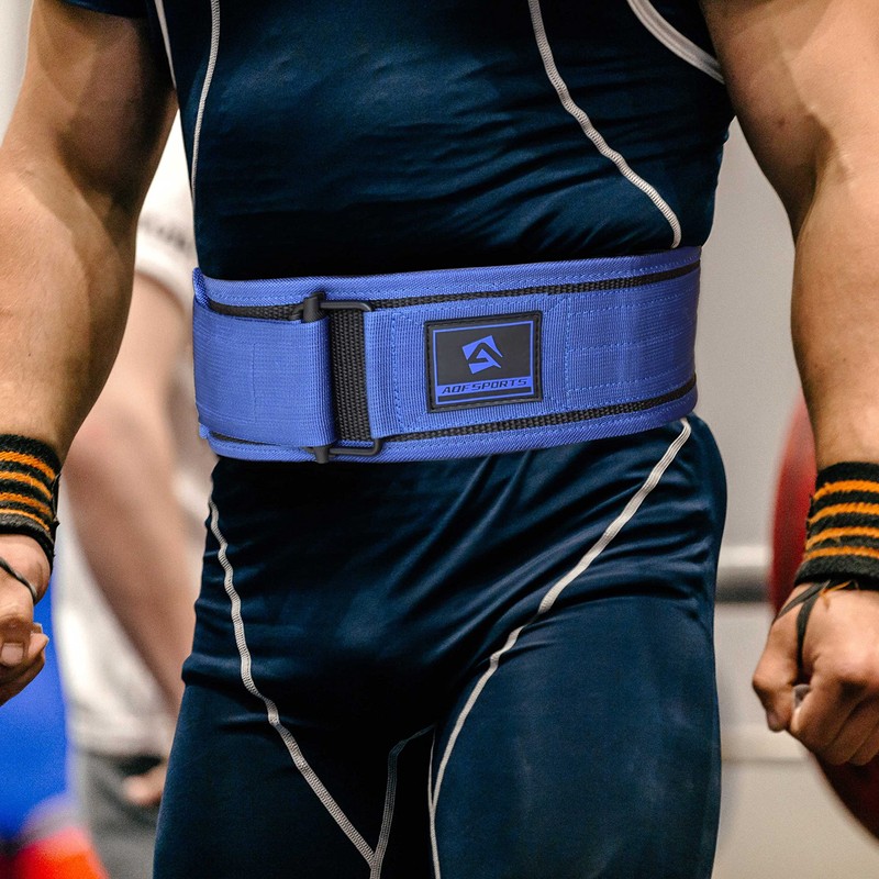 AQF Weight Lifting Belt - 4” Auto Lock Nylon Gym