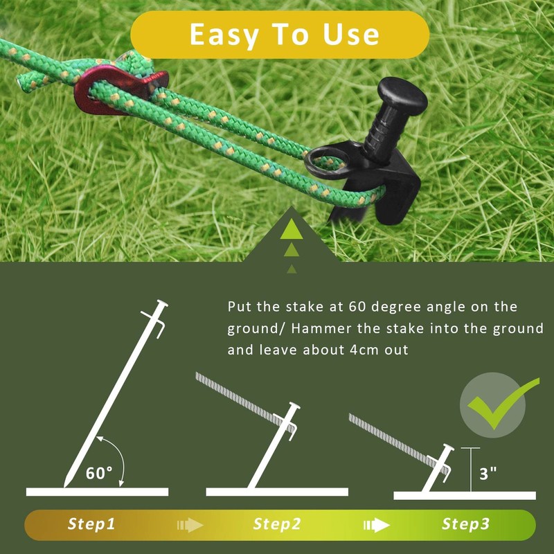 FCENDS Tree Stake Kit, Heavy Duty Anchor Support for Young