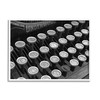 Stupell Industries Antique Typewriter Keys Framed Giclee Art by Steve