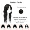 20 inch Synthetic Wavy Hair Topper for Women, 7"x7" Base,