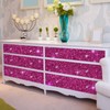 VEELIKE Sparkle Hot Pink Chunky Glitter Peel and Stick Wallpaper