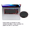 HRH Ultra Thin French Language AZERTY Silicone Keyboard Cover Skin