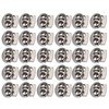 30pcs Metal Cord Lock End Toggle Double Hole Spring Stopper