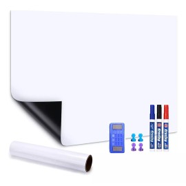 XS Pizarrón Blanco Auto Adherible Papel Pizarra Con Plumones