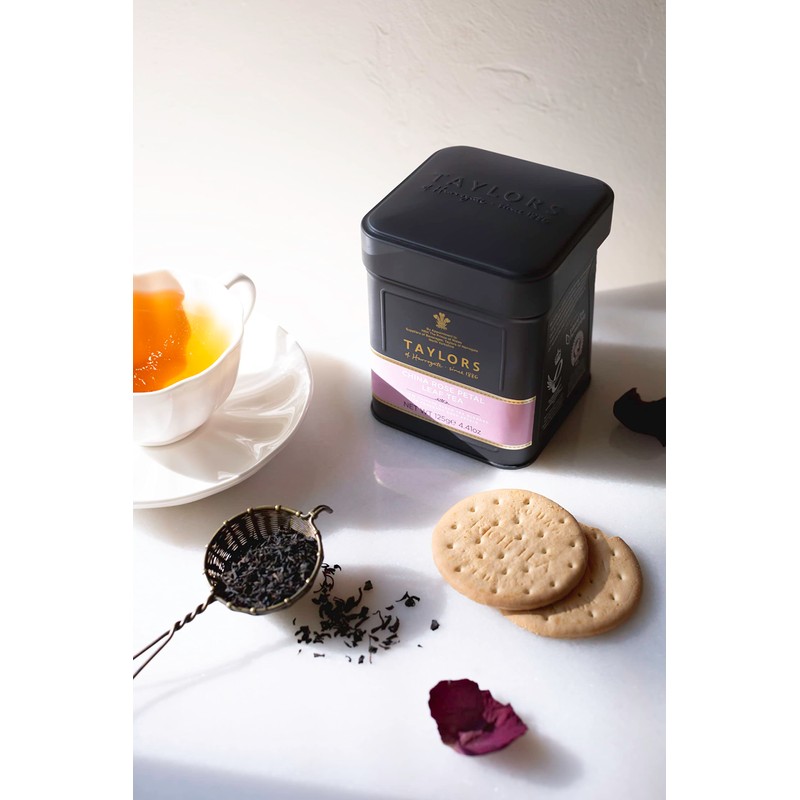 Taylors of Harrogate China Rose Petal, Black Tea, Loose Leaf,