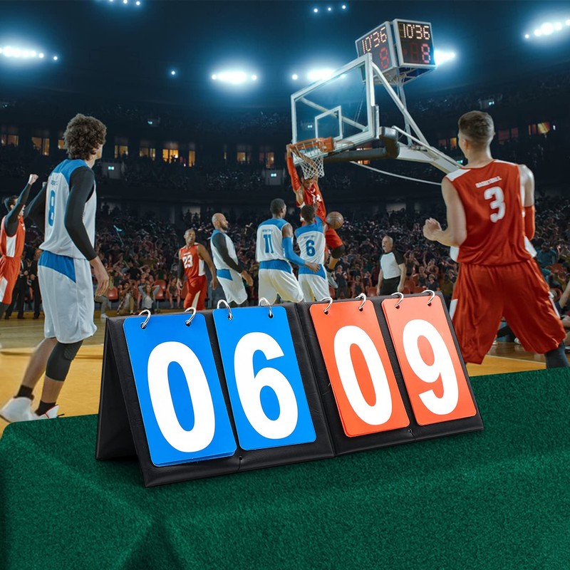 Fizleca 2 Pack Scoreboard Portable, Digital Flip Scoreboard
