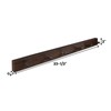 CONSDAN Hickory Coat Rack with 6 Hooks, Wooden Wall Mount