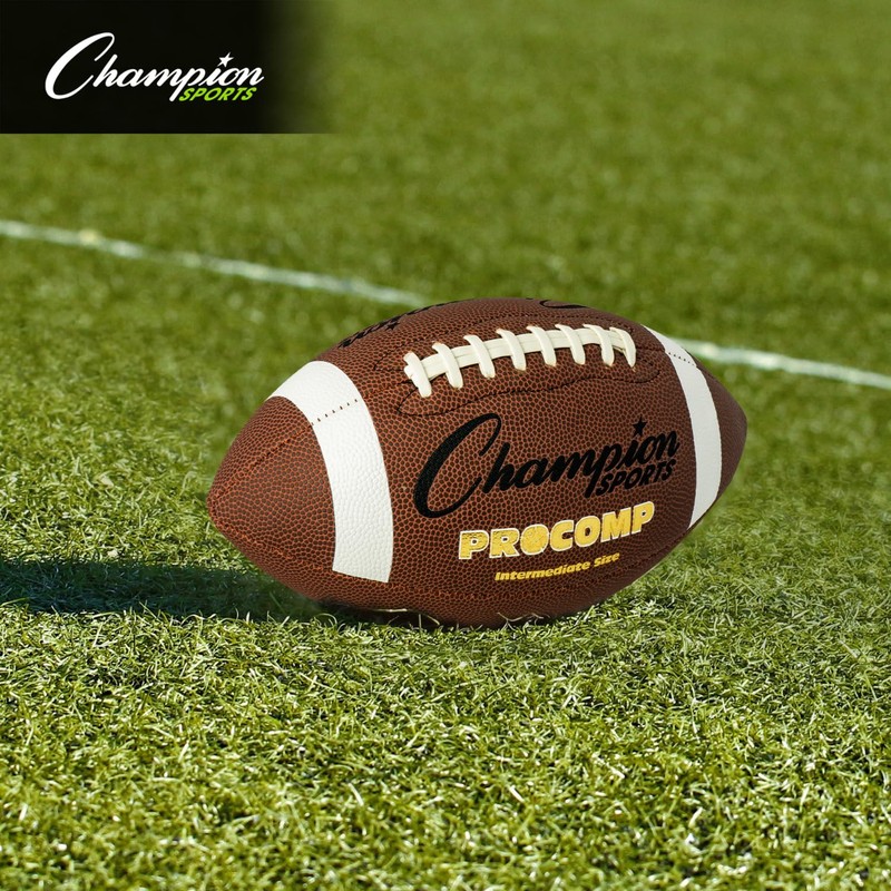 Champion Sports CF200 Intermediate Size Composite Football, Brown