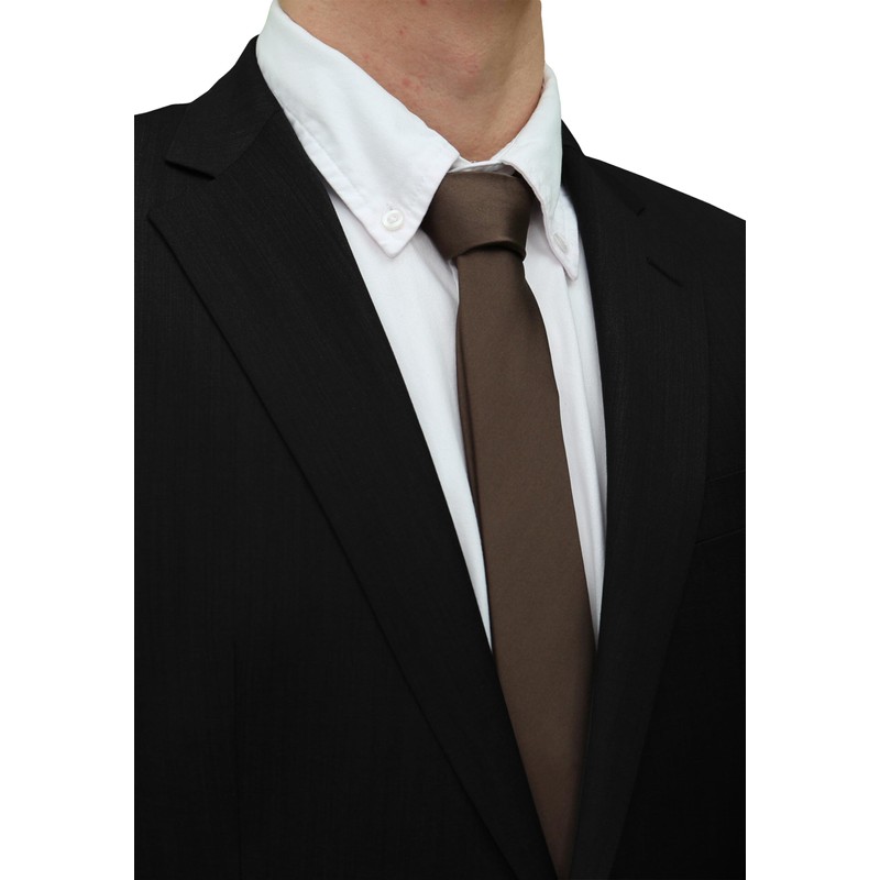 Fabio Farini - Plain-Coloured, Elegant Tie - Choice of Length: