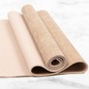 'Myga Jute Yoga Mat, High Performance Vegan Floor Exercise Mat,