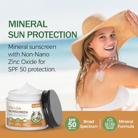 Wagomars - Protector Solar De Sebo De Res Fps 50 - Protector Solar Mineral Orgánico Con Óxido De Zinc - Bloqueador Solar Natural No Tóxic...