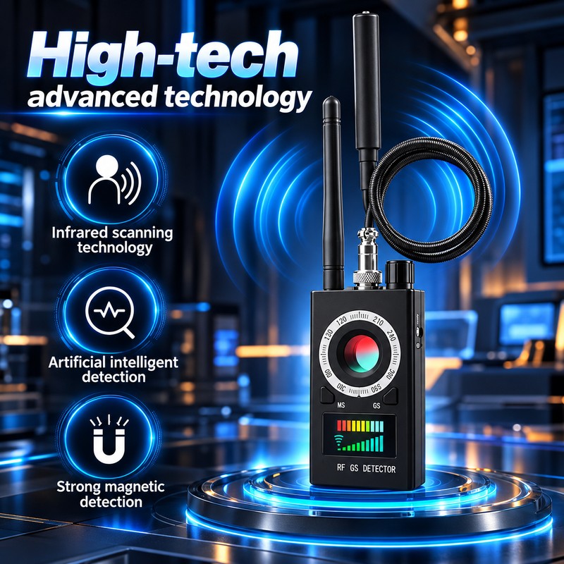 Multi-Function RF Detector for Travel & Privacy Checks – Wireless