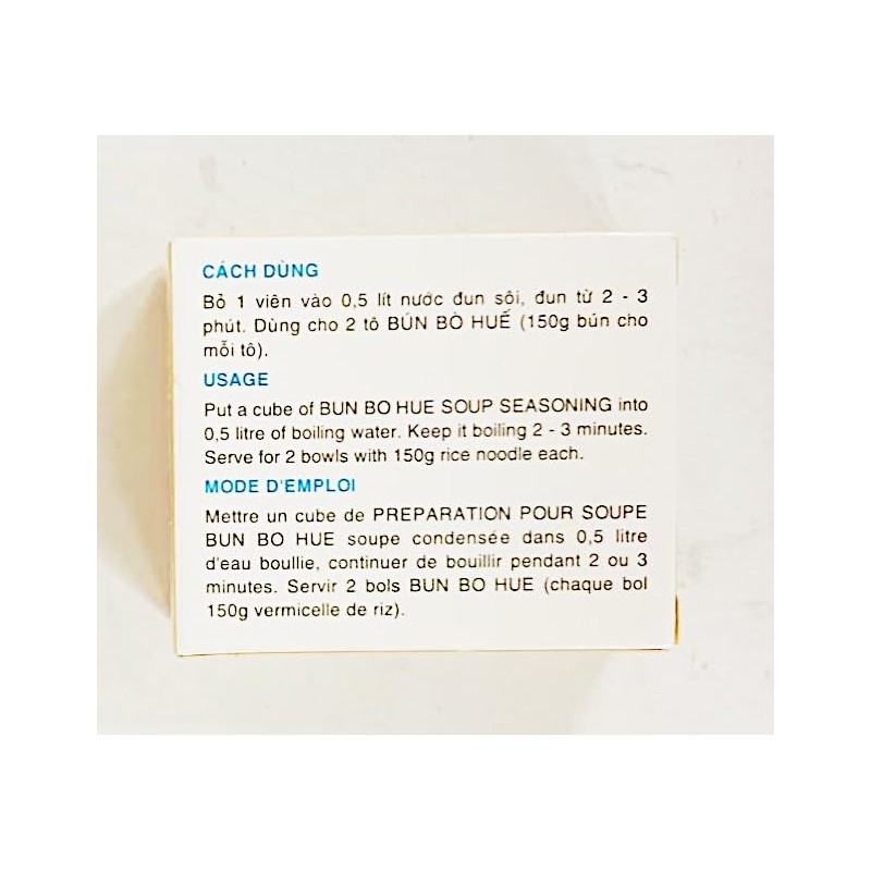 Mini Bun Bo Hue Soup Seasoning Cubes, 2.64 oz, (4