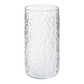G.E.T. 3316-CL-EC Heavy-Duty Shatterproof Plastic Pebbled Tumbler, 16 Ounce, Clear (Set of 4)