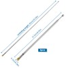 VooGenzek 3 PCS 65cm 4 Section Replacement Telescopic Aerial Antenna,