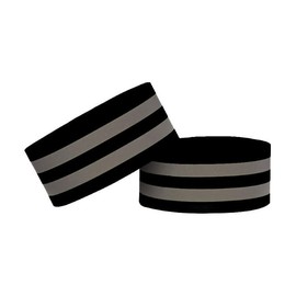 WS Accessories PACK OF 2 Reflective Hi-Vis Armbands (Black)