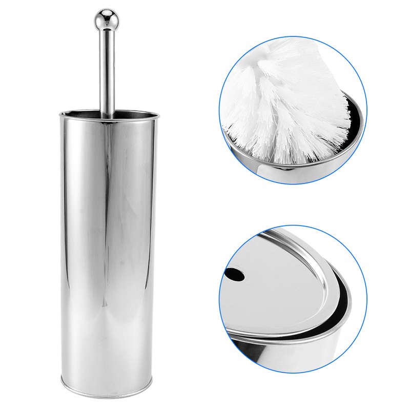 Household Stainless Steel Toilet Brush Cleaner Set Bathroom Cleaning Kit