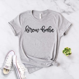 Esthetician Shirt - Cosmetologist - Cute Eyebrow Shirt - Brow Babe - Makeup Shirt - Esthetician Gifts - Brows Shirt - Softstyle Unisex Tee