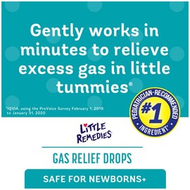 Little Remedies Gotas de alivio de gas, sabor a bayas naturales, seguras para recién nacidos, 1.0 onzas líquidas (paquete de 3)