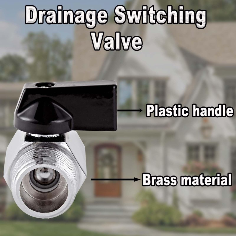 1/2-Inch Rv Hot Water Drain Valve and Waterproof Tape Set