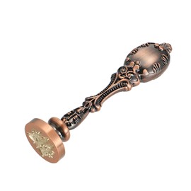 OSALADI Vintage Wax Seal Stamp with Handle Elegant DIY Sealing Stamps for Envelopes Invitations and Scrapbooking Unique Retro Design for Creative Decoration