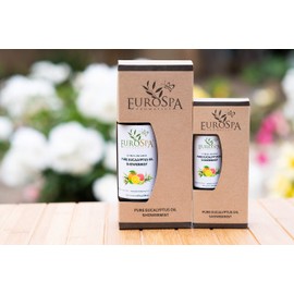 EuroSpa Aromatics Pure Eucalyptus Oil ShowerMist and Steam Room Spray, All-Natural Premium Aromatherapy Essential Oils - Citrus Infused, 8oz, 2 Pack