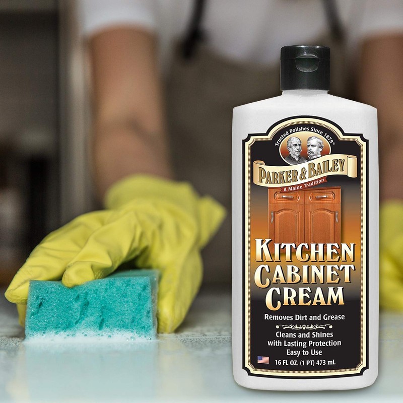 Parker and Bailey Kitchen Cabinet Cream-Wood Cleaner-Grease Remover 16 oz