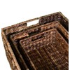 BIRDROCK HOME Abaca Nesting Baskets Set of 3 - Handwoven