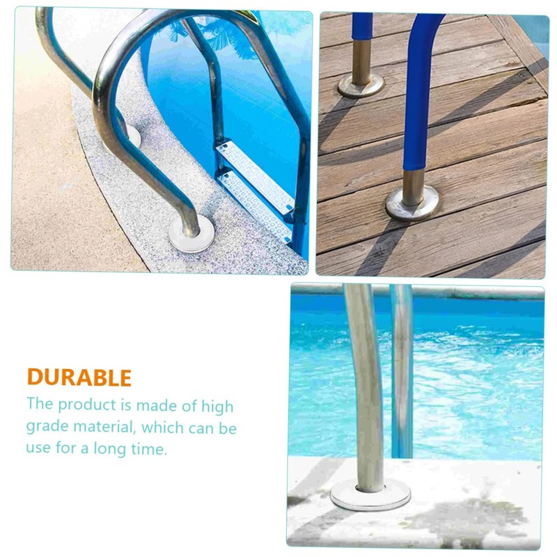 BESPORTBLE 2 Pairs Pool Ladder Covers Durable Handrail Escutcheon Plates