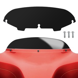 TSUNG 4.5" Black Round Windshield Batwing Windscreen Compatible with 1996-2013 Harley Davidson Touring Street Glide Electra Glide Trike FLHT FLHX FLHTK FLHTC FLHTCU (Fit 96-13 Black, 4.5inch)