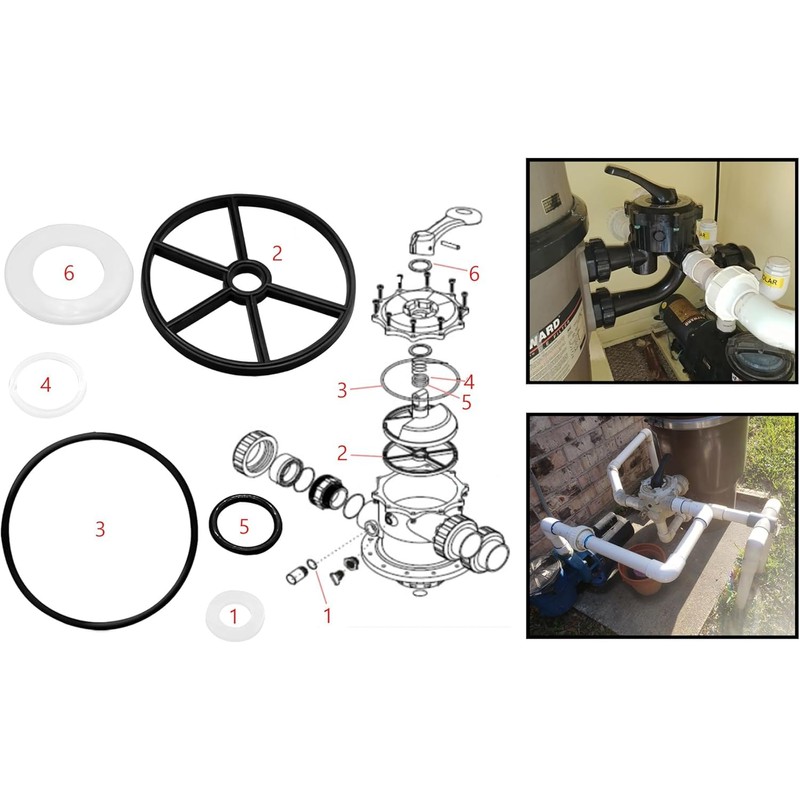 Pool Filter Parts Spider Gasket Kit,SP0710 Pool Pump Parts,SPX0710CA Diverter