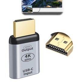 RTDHO USB C to HDMI Adapter 4K 60Hz HDR USB-C Type C Female to HDMI Male Adapter Aluminium Converter Compatible with MacBook Windows Android Phone Laptop Tablet HDTV Monitor Projector