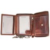 FLW Men's Genuine Leather Biker's Wallet with Metal Chain to