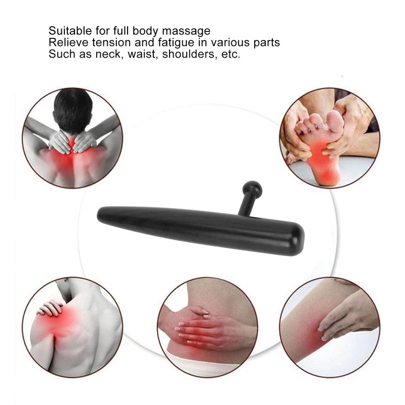 Wooden Acupuncture Massage Stick L Shaped Reduce Fatigue Acupoint Massager