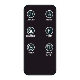 Replacement Remote Control fit for Greystone Fire Place W36BCFW Electric Fireplace