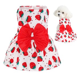 choyaxo Floral Dog Dress Cute Dog Skirt Pet Dress Summer Pet Clothes for Puppy Small Cats