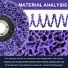 WelderElite Paint Stripping Discs 12-Pack, 4" Purple Angle Grinder Disc