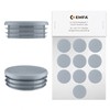 EMFA Lamellar Plugs, Round, 3 Inch, Grey, Pack of 10,