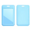 Larpur 2 Pack Sliding ID Badge Holders Hard Plastic Vertical
