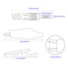 CZJZDZ 2pcs Banana Plug to Alligator Clip Test Lead Cable