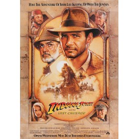 OMG Printing Indiana Jones And The Last Crusade Harrison Ford Poster/Print/Picture Satin Photo Paper - A3-297mm x 420mm